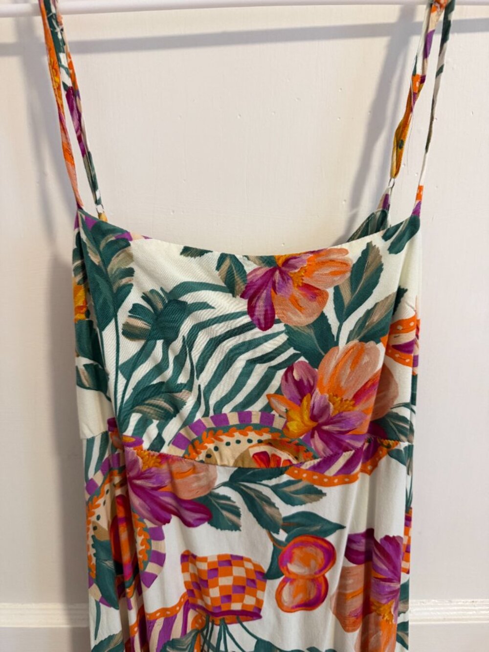 Paperheart Tropical Floral Open Back Maxi Dress XL - Picture 2 of 4